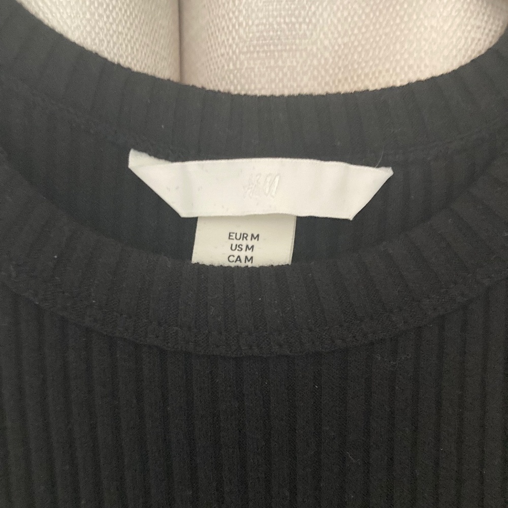 H&M Black body con maxi dress